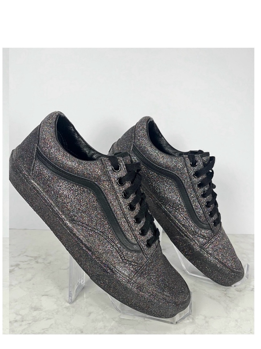 Vans | Old Skool Glitter Black Low Top Sneakers